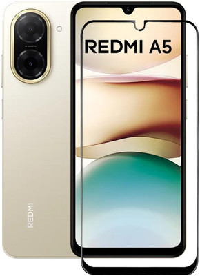 MOBIGENIX Edge To Edge Tempered Glass for Redmi A5, MI Redmi A5(Pack of 1)