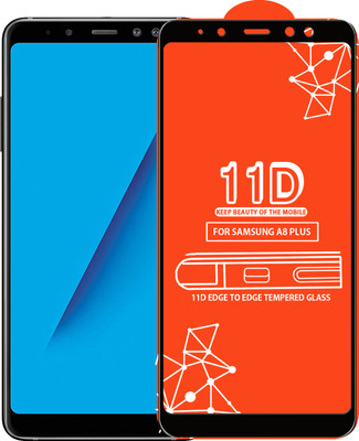 Roxel Edge To Edge Tempered Glass for Samsung Galaxy A8 Plus(Pack of 1)