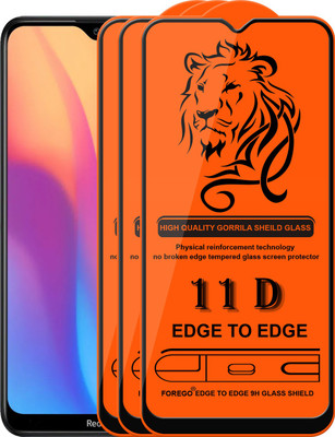 Forego Edge To Edge Tempered Glass for Redmi 8A Dual(Pack of 3)