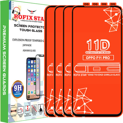 Rofix star Edge To Edge Tempered Glass for OPPO F11 PRO(Pack of 4)