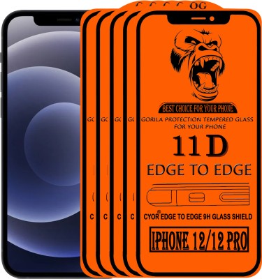 CYOR Edge To Edge Tempered Glass for IPHONE 12 MINI(Pack of 5)