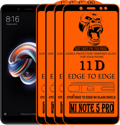 CYOR Edge To Edge Tempered Glass for Mi Redmi Note 5 Pro(Pack of 4)
