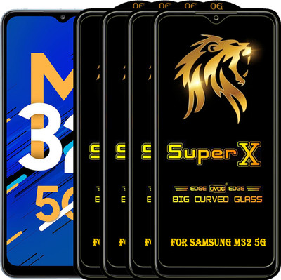 PFOAM Edge To Edge Tempered Glass for SAMSUNG GALAXY M32 5G(Pack of 4)