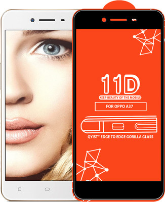 Qyist Edge To Edge Tempered Glass for Oppo A37(Pack of 1)