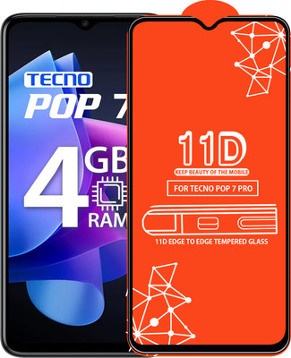 Qyist Edge To Edge Tempered Glass for Tecno Pop 7 Pro(Pack of 1)