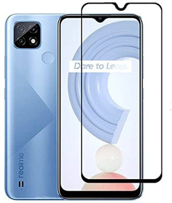 RCHJV Edge To Edge Tempered Glass for realme C21(Pack of 1)