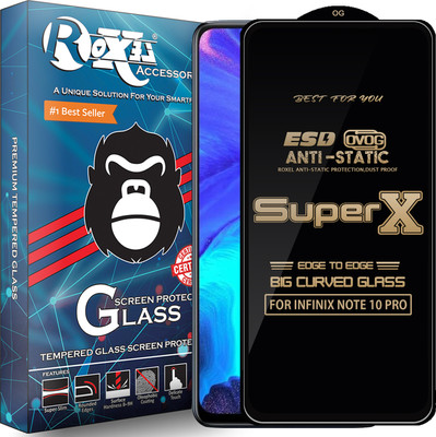 Roxel Edge To Edge Tempered Glass for INFINIX NOTE 10 PRO(Pack of 1)