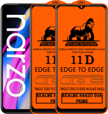 CYOR Edge To Edge Tempered Glass for REALME NARZO 50A PRIME 5G(Pack of 2)