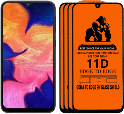 GDMA Edge To Edge Tempered Glass for SAMSUNG A10(Pack of 4)