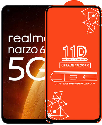 Qyist Edge To Edge Tempered Glass for Realme Narzo 60 5G(Pack of 1)