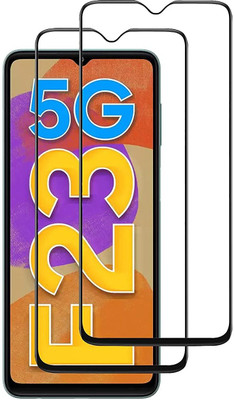 NaturalBuy Edge To Edge Tempered Glass for Samsung Galaxy F23 5G - Full Coverage Glass 11D Edge to Edge Tempered Glass Full Coverage Glass-11D(Pack of 2)