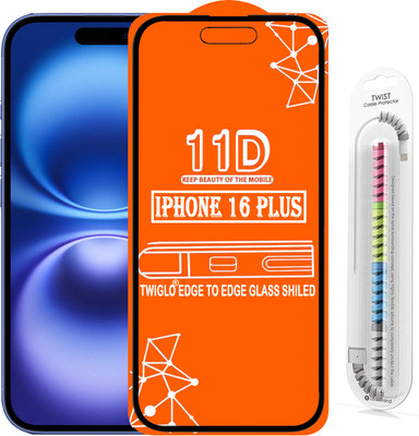 TWIGLO Edge To Edge Tempered Glass for IPHONE 16 PLUS(Pack of 1)