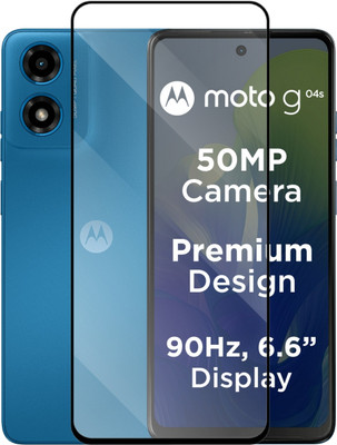 KWINE CASE Edge To Edge Tempered Glass for Motorola g04s, Moto g04s, MOTOROLA G04(Pack of 1)