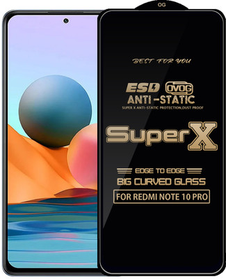 Qyist Edge To Edge Tempered Glass for REDMI NOTE 10 PRO(Pack of 1)