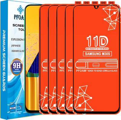PFOAM Edge To Edge Tempered Glass for SAMSUNG GALAXY M30S(Pack of 5)