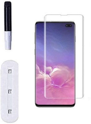 S-Hardline Edge To Edge Tempered Glass for Samsung Galaxy S10 Plus, UV Temper Glass Hammer Proof, Dustproof(Pack of 1)