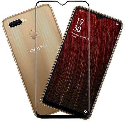 KARTRAY Edge To Edge Tempered Glass for Oppo A5s(Pack of 1)