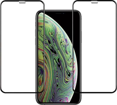 YOGKREETI Edge To Edge Tempered Glass for Apple iPhone X, Apple iPhone XS, Apple iPhone 11 Pro(Pack of 2)