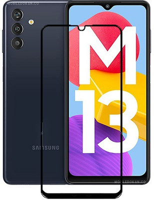 Caseline Edge To Edge Tempered Glass for Samsung Galaxy M13, Samsung Galaxy M13 4G(Pack of 1)