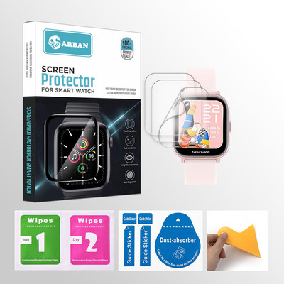 ARBAN Edge To Edge Tempered Glass for Fastrack Reflex Vybe 1.5 inch Smartwatch 3 PROTECTOR + 3 WIPES + 3 DUST REMOVAL STICKER + 1 WIPER(Pack of 3) ARBAN Edge To Edge Tempered Glass for Fastrack Reflex Vybe 1.5 inch Smartwatch 3 PROTECTOR + 3 WIPES + 3 DUST REMOVAL STICKER + 1 WIPER(Pack of 3)