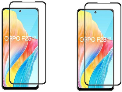 NIMMIKA ENTERPRISES Edge To Edge Tempered Glass for Oppo A98 5G(Edge-to-Edge Coverage | 9H Hardness Protection | High-Definition Clarity | Bubble-Free Installation | Shatter-Resistant Technology | Oleophobic Coating | Case-Friendly Design)(Pack of 2)