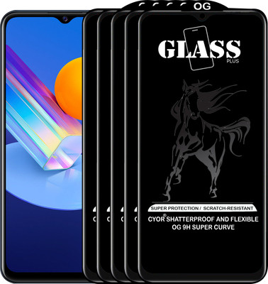 CYOR Edge To Edge Tempered Glass for VIVO Y72 5G(Pack of 5)