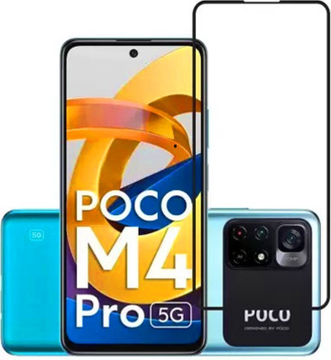 NaturalBuy Edge To Edge Tempered Glass for POCO M4 Pro 5G,POCO M4 Pro 5G(11D 9H Full Glue Tempered Glass)(Pack of 1)