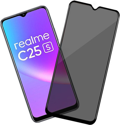 HUPSHY Edge To Edge Tempered Glass for realme C25s(Pack of 1)