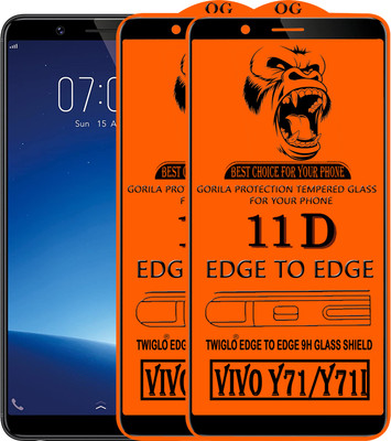 TWIGLO Edge To Edge Tempered Glass for VIVO Y71I(Pack of 3)