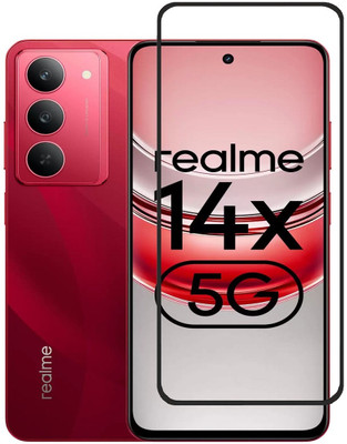 AKSHUD Edge To Edge Tempered Glass for RealMe 14x 5G, Realme 14x(Pack of 1)