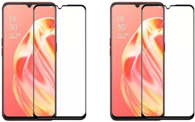 DMJHP Edge To Edge Tempered Glass for Oppo F15(Pack of 2)