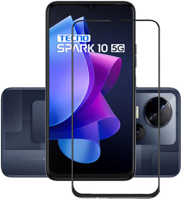 INFINITYWORLD Edge To Edge Tempered Glass for Tecno Spark 10 5G(Pack of 1)