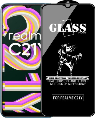 MGito Edge To Edge Tempered Glass for Realme C21Y(Pack of 1)