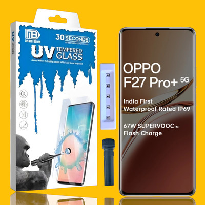KadWaniya Edge To Edge Tempered Glass for Oppo F27 Pro Plus 5G, Oppo F27 Pro + 5G, Meibo Series 3D Curved (30 Seconds Quick Paste) High Quality UV Liquide Glue Glass with Easy Installation Kit-416(Pack of 1) KadWaniya Edge To Edge Tempered Glass for Oppo F27 Pro Plus 5G, Oppo F27 Pro + 5G, Meibo Series 3D Curved (30 Seconds Quick Paste) High Quality UV Liquide Glue Glass with Easy Installation Kit-416(Pack of 1)