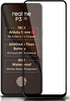 GLOBAL NOMAD Edge To Edge Tempered Glass for realme P3 5G(Pack of 1)