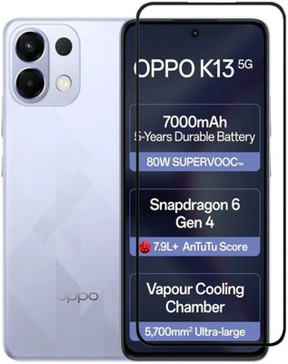 AKSHUD Edge To Edge Tempered Glass for OPPO K13 5G(Pack of 1)