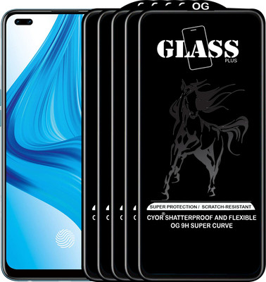 CYOR Edge To Edge Tempered Glass for OPPO F17 PRO(Pack of 5)