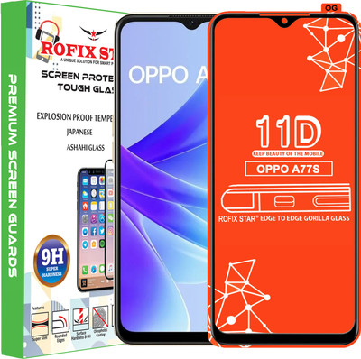 Rofix star Edge To Edge Tempered Glass for OPPO A77S(Pack of 1)