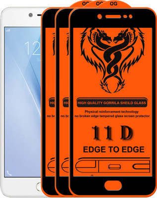 Forego Edge To Edge Tempered Glass for Vivo V5(Pack of 3)