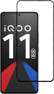 Heatmor Edge To Edge Tempered Glass for IQOO 11, IQOO 11 5G(Pack of 1)