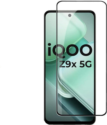 TopTrends Edge To Edge Tempered Glass for iQOO Z9X 5G With Easy Installation Kit(Pack of 1)