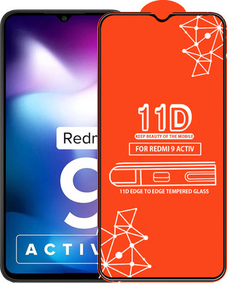 Roxel Edge To Edge Tempered Glass for Redmi 9 Activ(Pack of 1)