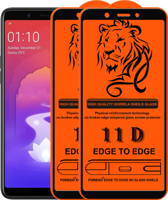 Forego Edge To Edge Tempered Glass for Oppo F5(Pack of 2)