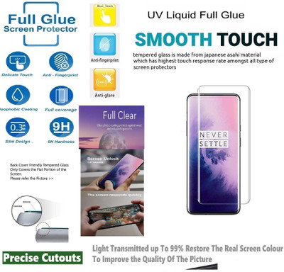A-Allin1 Edge To Edge Tempered Glass for OnePlus 7 Pro, UV Glass Smudge Free(Pack of 1)