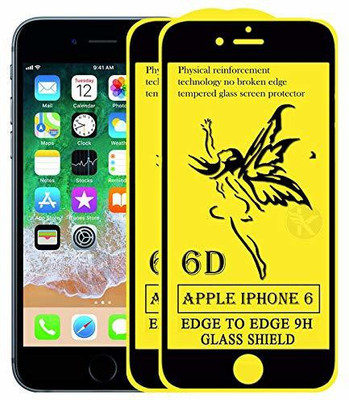 kursa hub Edge To Edge Tempered Glass for Apple iPhone 6(Pack of 1)
