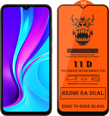 Forego Edge To Edge Tempered Glass for Redmi 8A Dual(Pack of 1)