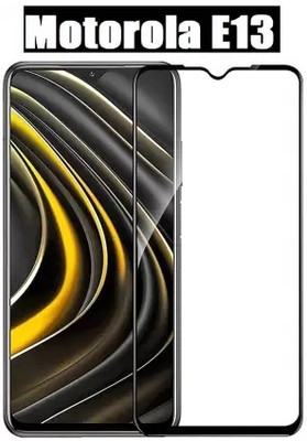 O2MG Edge To Edge Tempered Glass for MOTOROLA e13, MOTO e13(Pack of 1)