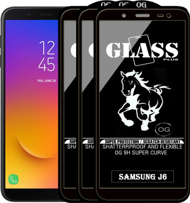 PFOAM Edge To Edge Tempered Glass for Samsung Galaxy J6(Pack of 3)