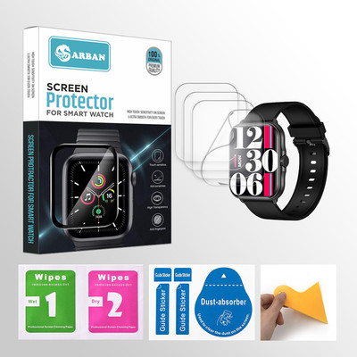 ARBAN Edge To Edge Tempered Glass for Fire-Boltt Eterno 1.99 inch Smartwatch 4 PROTECTOR + 4 WIPES + 4 DUST REMOVAL STICKER + 1 WIPER(Pack of 4) ARBAN Edge To Edge Tempered Glass for Fire-Boltt Eterno 1.99 inch Smartwatch 4 PROTECTOR + 4 WIPES + 4 DUST REMOVAL STICKER + 1 WIPER(Pack of 4)