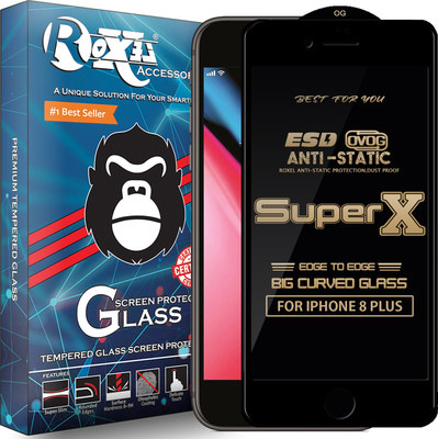Roxel Edge To Edge Tempered Glass for Apple iPhone 8 Plus(Pack of 1)